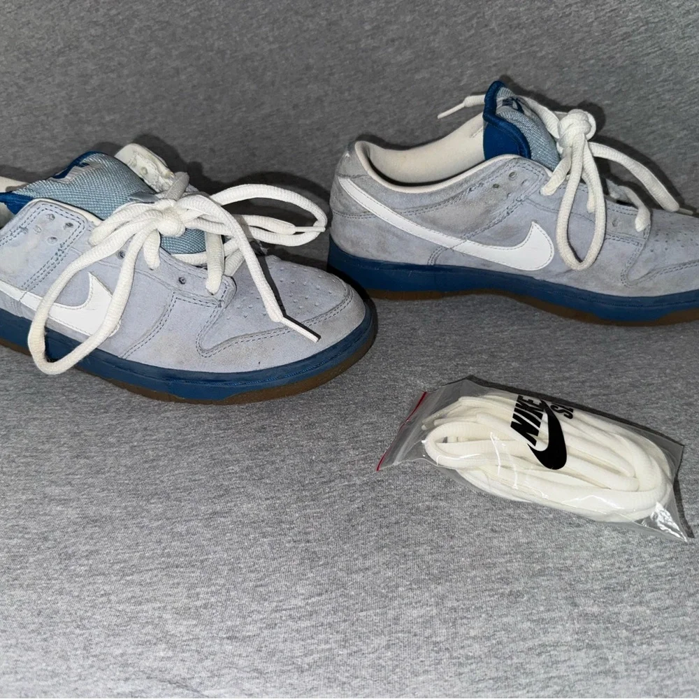 Nike Dunk Low Pro SB Boarder Blue & White Size 6 - Picture 4 of 10